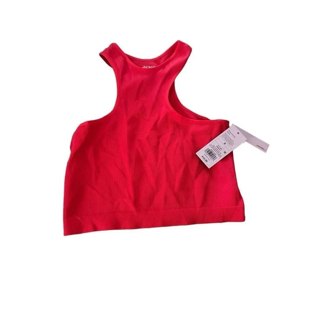 NWT WILD FABLE Red Stretchy Ribbed Tank Top Size Small